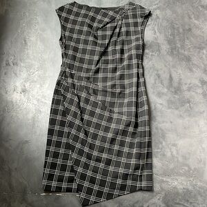 Worth Gathered Check Dress